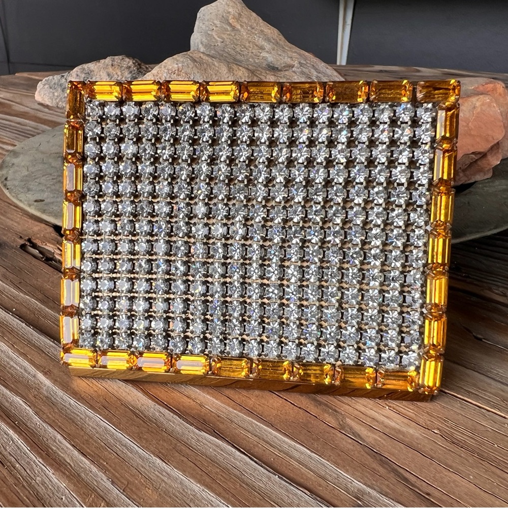 Vintage Rhinestone Trickettes by Wiesner Cigarette Case